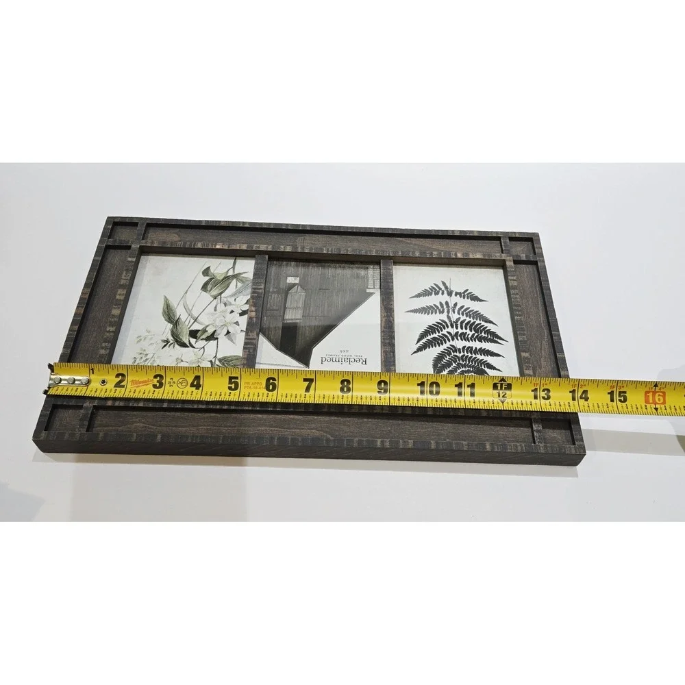 Reclaimed Frames 3 In 1 Wood Frame 4 x 6 Pictures Free Standing Or Wall